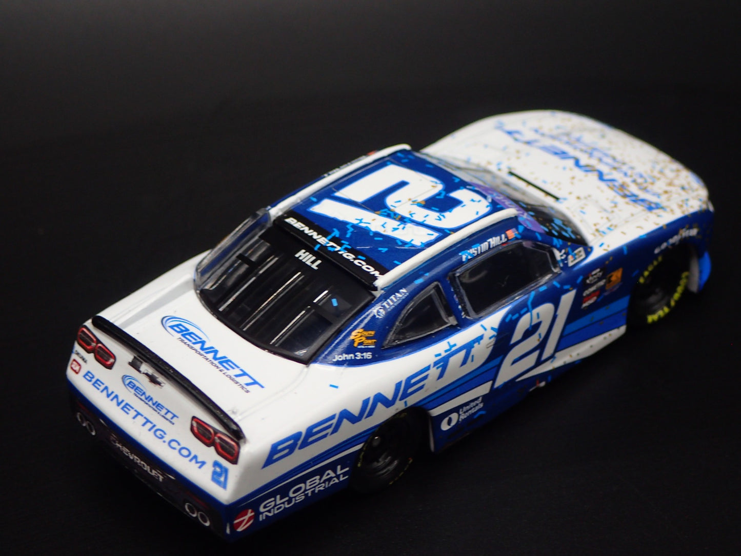 2025 25 CHEVROLET XF 21 AUSTIN HILL BENNETT TRANS NASCAR 1:64 DIECAST MODEL CAR