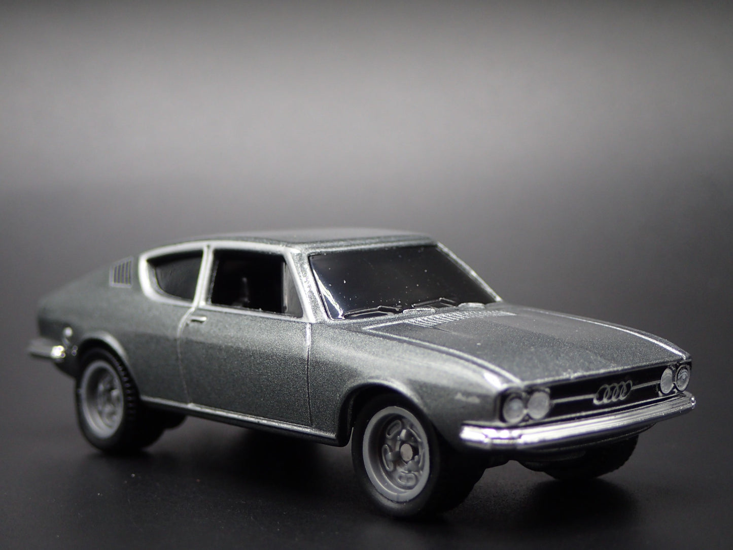 1969-1976 AUDI 100 COUPE S GRAY 1:64 SCALE COLLECTIBLE DIORAMA DIECAST MODEL CAR