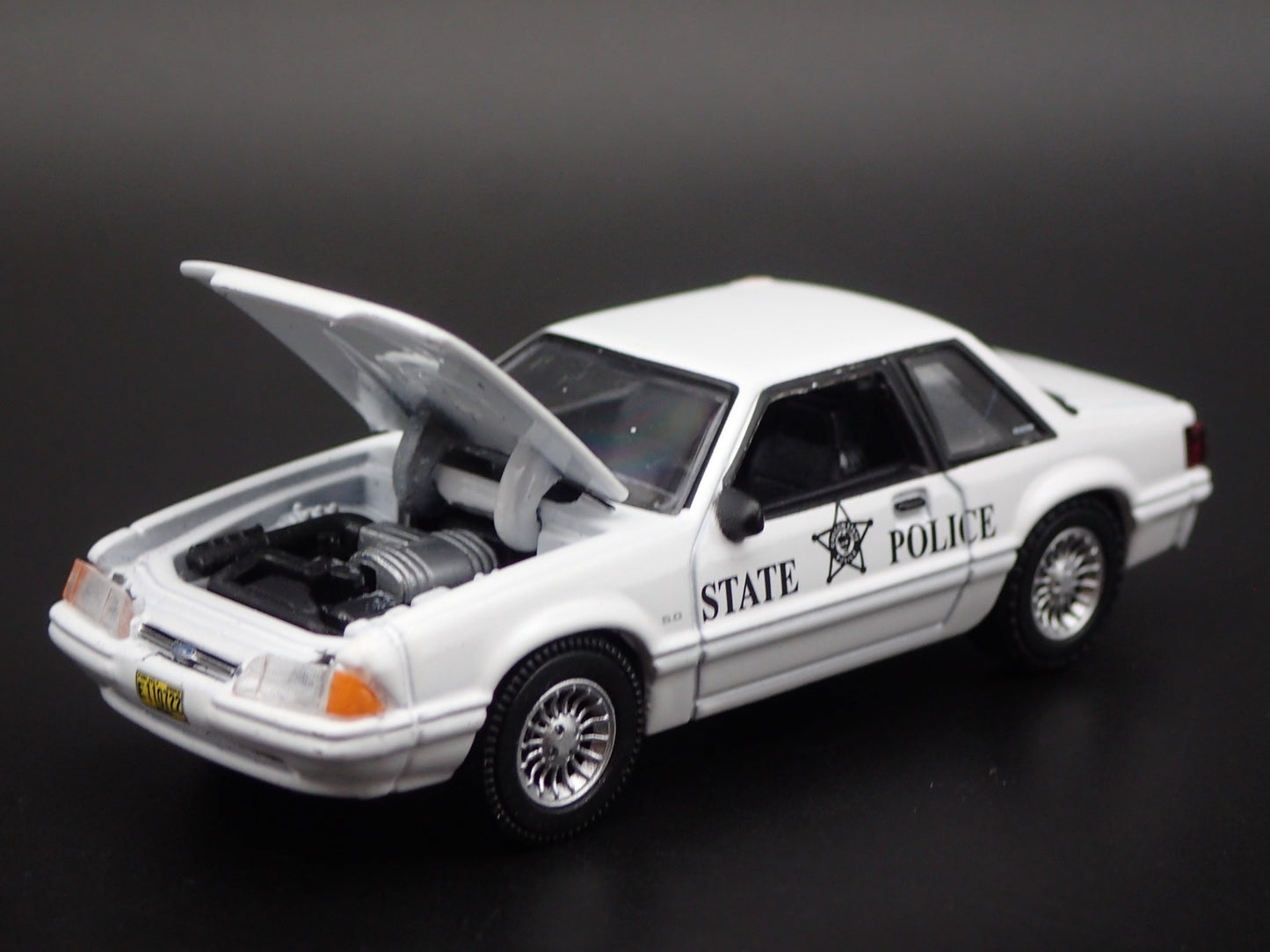 1993 FORD MUSTANG SSP OREGON STATE POLICE FOXBODY 1:64 SCALE DIECAST MODEL CAR