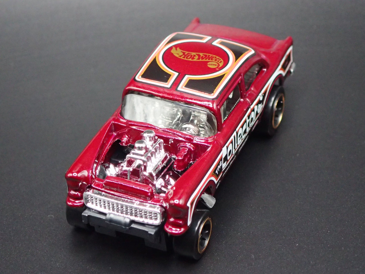 1955 55 CHEVY CHEVROLET BEL AIR GASSER NHRA 1:64 SCALE DIORAMA DIECAST MODEL CAR