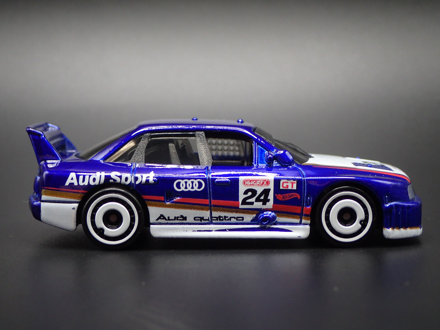 AUDI 90 QUATTRO IMSA RACE CAR 1:64 SCALE COLLECTIBLE DIORAMA DIECAST MODEL CAR