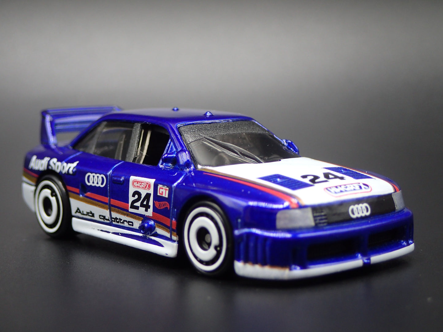 AUDI 90 QUATTRO IMSA RACE CAR 1:64 SCALE COLLECTIBLE DIORAMA DIECAST MODEL CAR