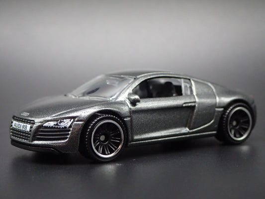 2006-2014 AUDI R8 GRAY 1:64 SCALE COLLECTIBLE DIORAMA DIECAST MODEL CAR