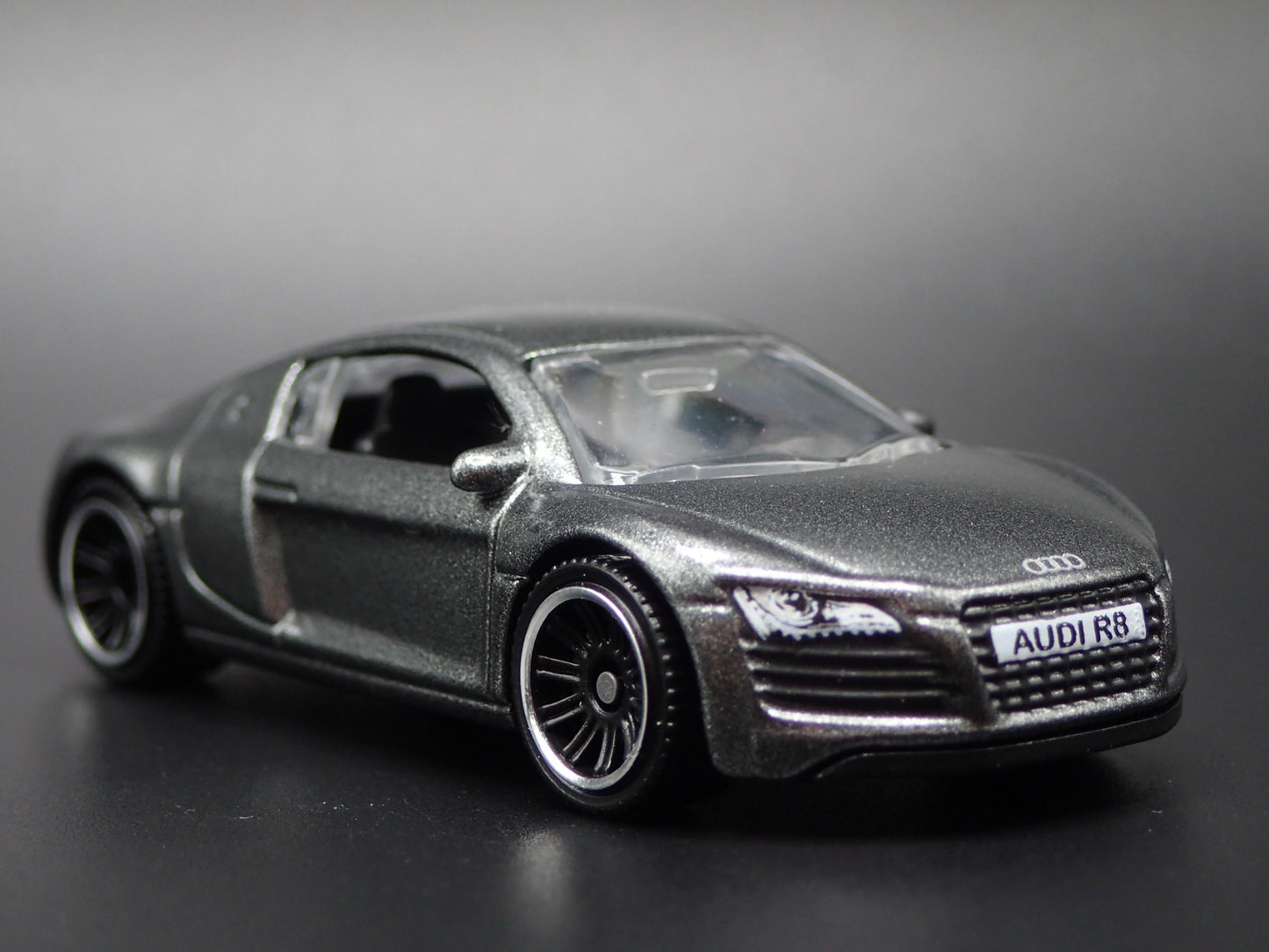 2006-2014 AUDI R8 GRAY 1:64 SCALE COLLECTIBLE DIORAMA DIECAST MODEL CAR
