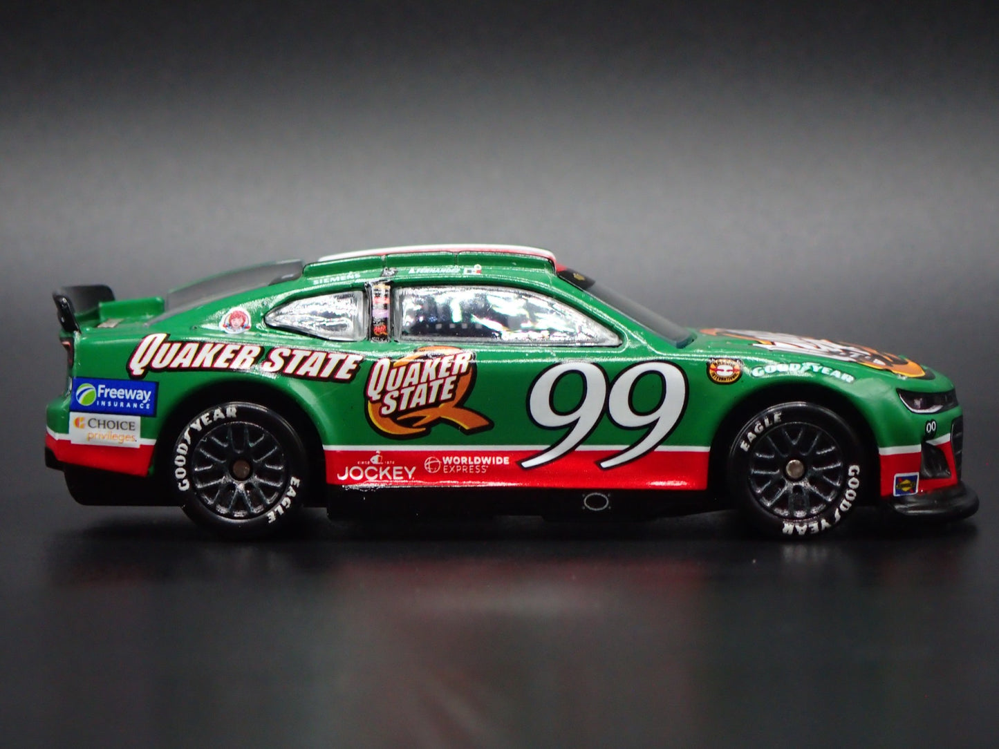 2024 24 CHEVY CAMARO ZL1 99 DANIEL SUAREZ QUAKER NASCAR 1:64 DIECAST MODEL CAR