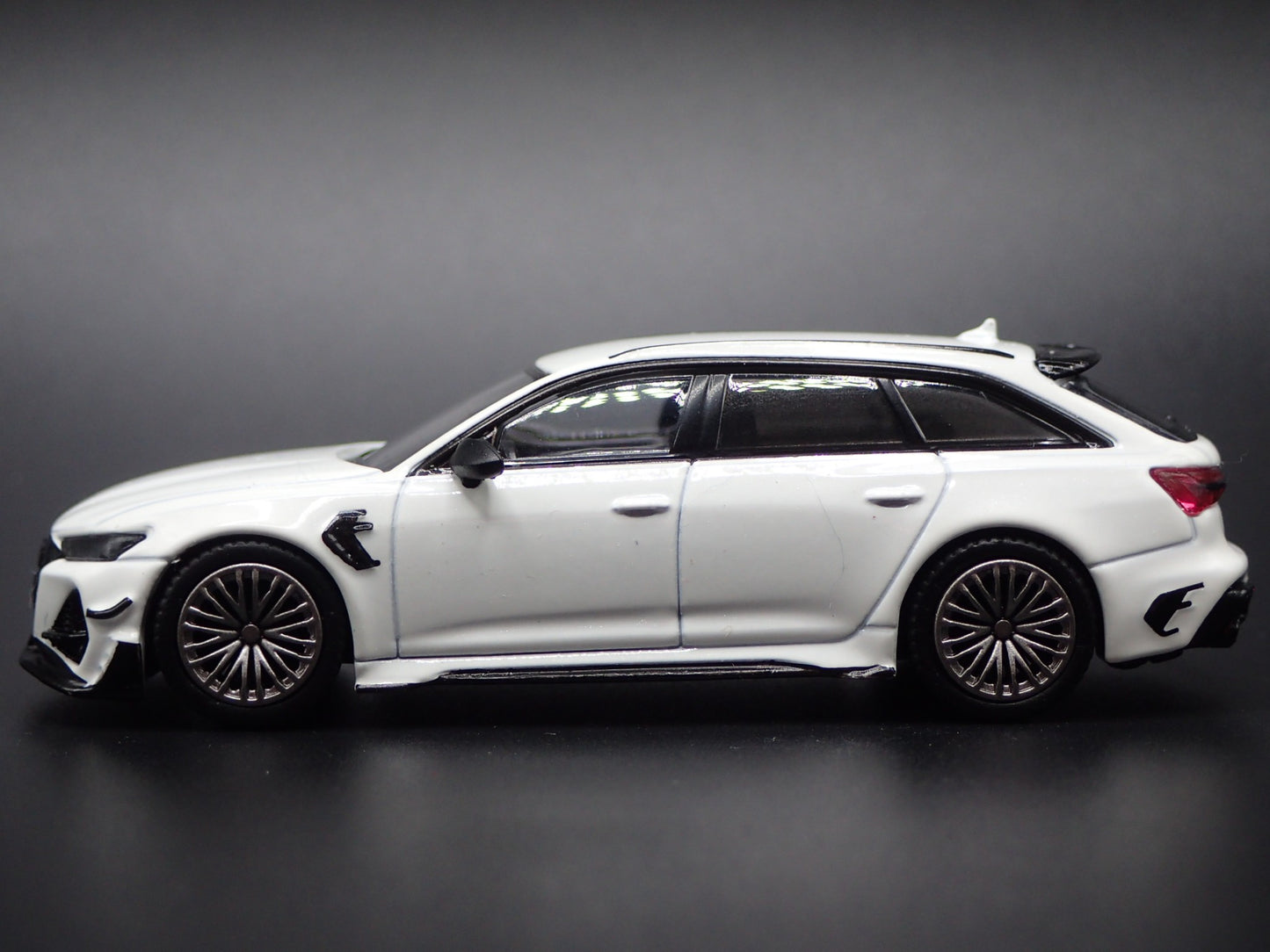 2019-2025 AUDI AVANT ABT RS6 R STATION WAGON WHITE 1/64 SCALE DIECAST MODEL CAR