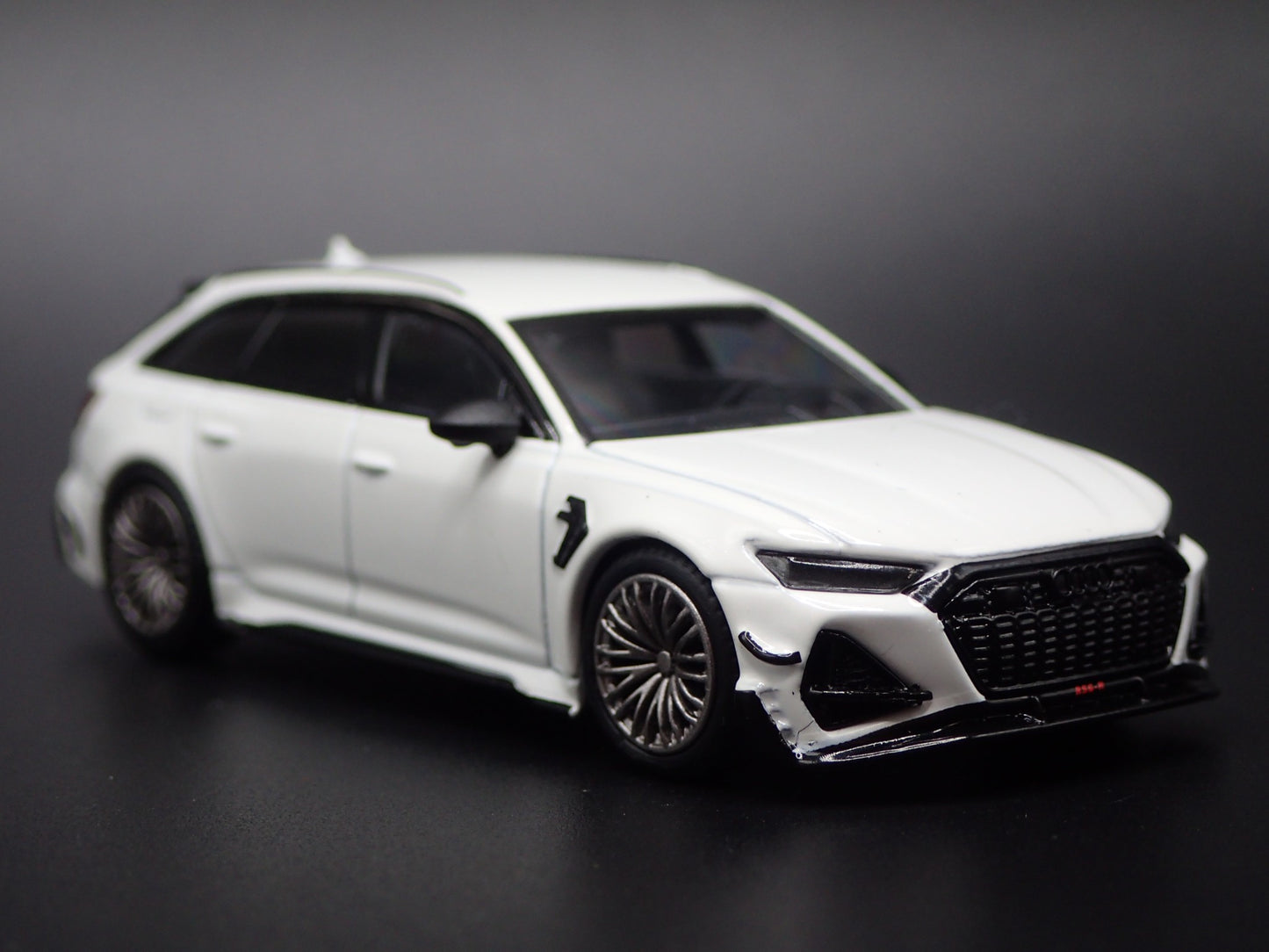 2019-2025 AUDI AVANT ABT RS6 R STATION WAGON WHITE 1/64 SCALE DIECAST MODEL CAR