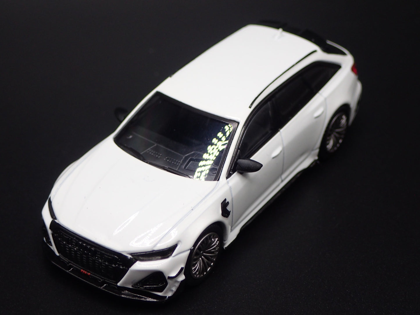 2019-2025 AUDI AVANT ABT RS6 R STATION WAGON WHITE 1/64 SCALE DIECAST MODEL CAR