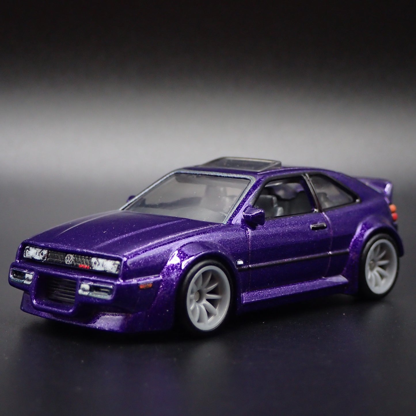 1988-1995 VW VOLKSWAGEN CORRADO VR6 PURPLE 1:64 SCALE DIORAMA DIECAST MODEL CAR