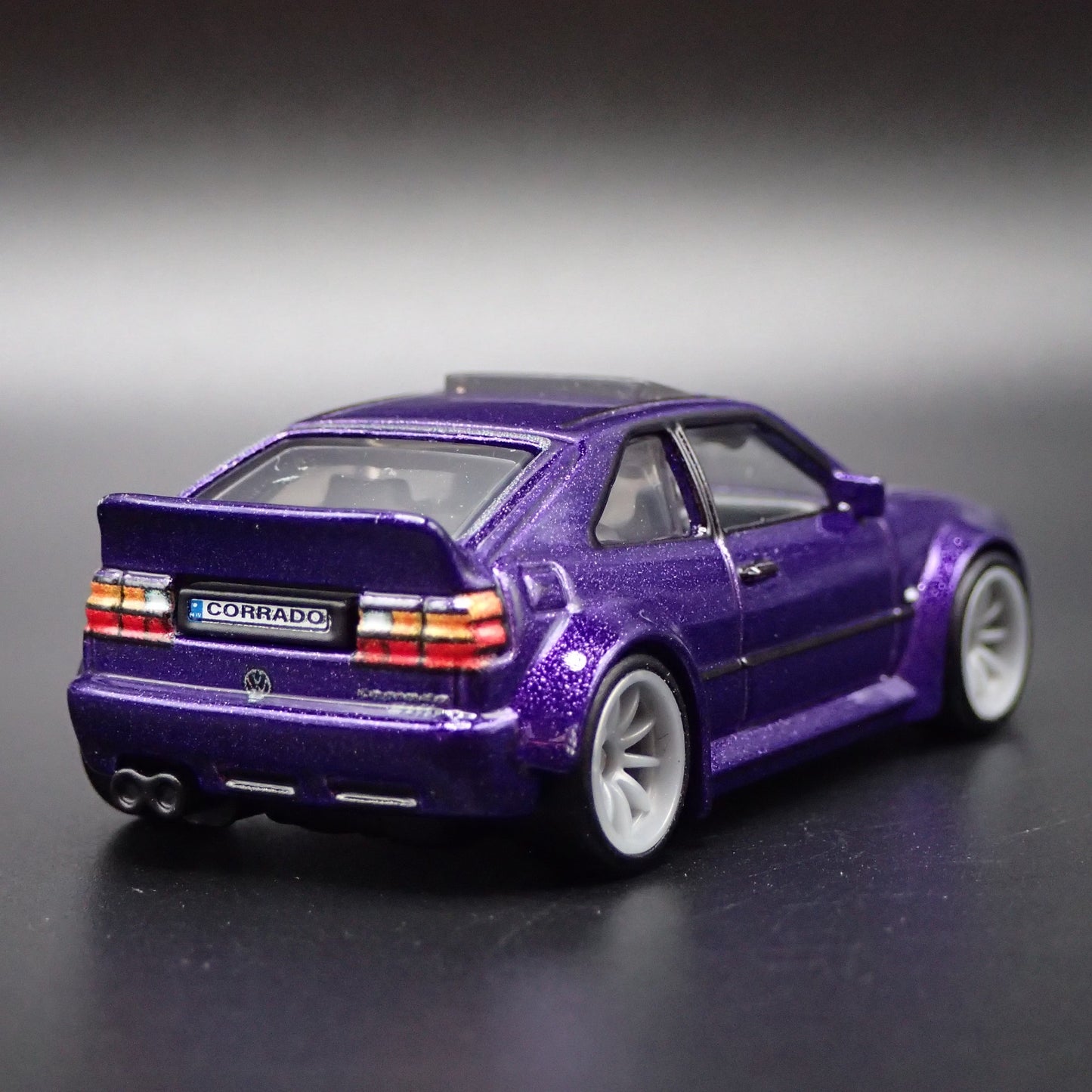 1988-1995 VW VOLKSWAGEN CORRADO VR6 PURPLE 1:64 SCALE DIORAMA DIECAST MODEL CAR