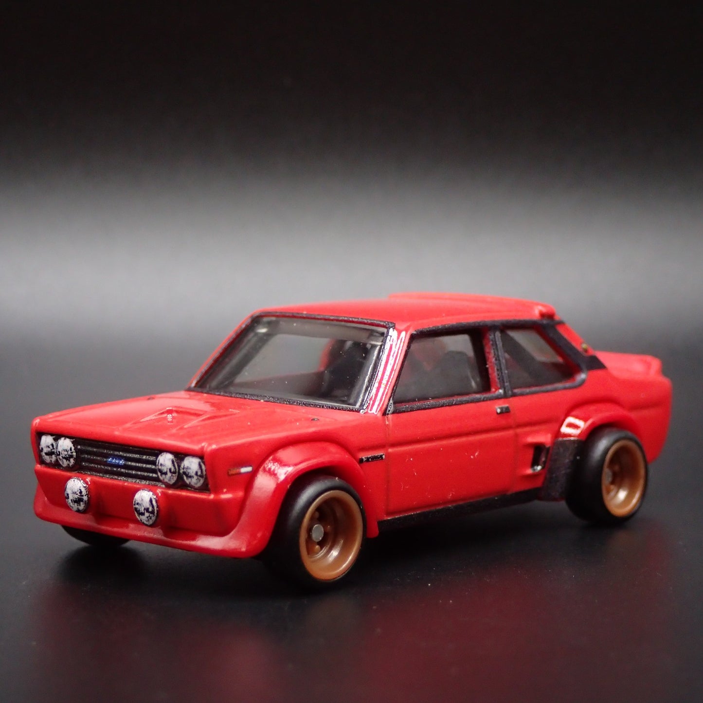 FIAT 131 ABARTH RED 1/64 SCALE LIMITED COLLECTIBLE DIORAMA DIECAST MODEL CAR