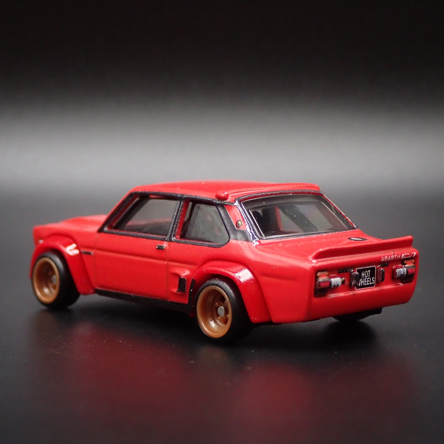FIAT 131 ABARTH RED 1/64 SCALE LIMITED COLLECTIBLE DIORAMA DIECAST MODEL CAR