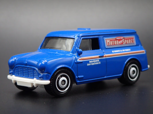 1965 65 AUSTIN MINI VAN BLUE 1:64 SCALE COLLECTIBLE DIORAMA DIECAST MODEL CAR