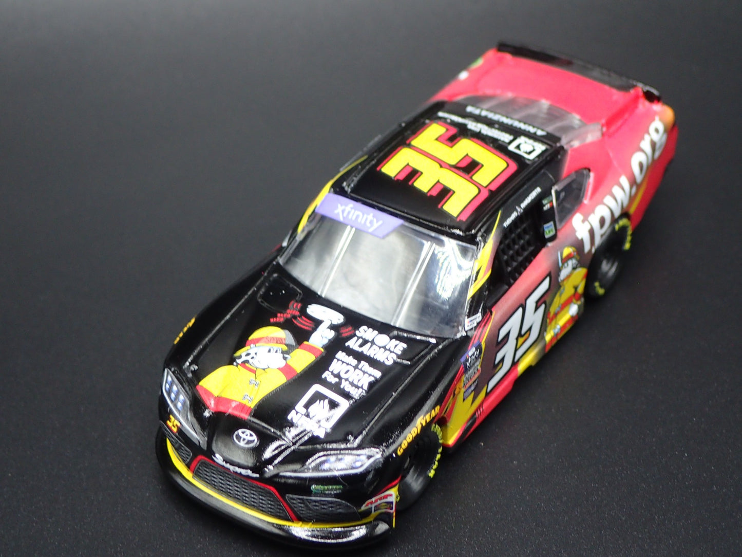 2024 24 TOYOTA SUPRA 35 THOMAS ANNUNZIATA FIRE WEEK NASCAR 1:64 SCALE MODEL CAR