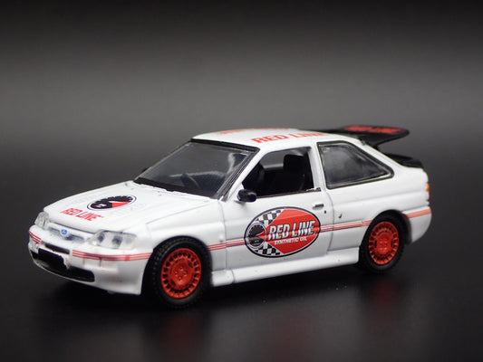 1995 95 FORD ESCORT RS COSWORTH RALLY RED LINE OIL 1:64 SCALE DIECAST MODEL CAR