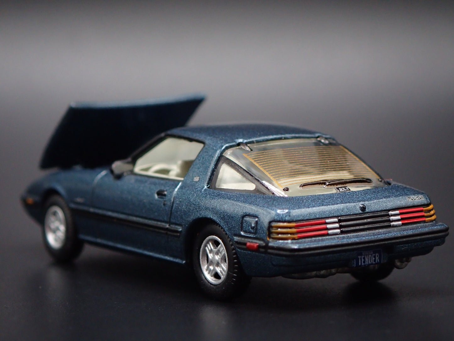 1978-1985 MAZDA RX7 JDM BLUE 1:64 SCALE COLLECTIBLE DIORAMA DIECAST MODEL CAR
