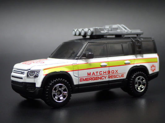 2020-2025 LAND ROVER DEFENDER 130 EMERGENCY RESCUE 1/64 SCALE DIECAST MODEL CAR