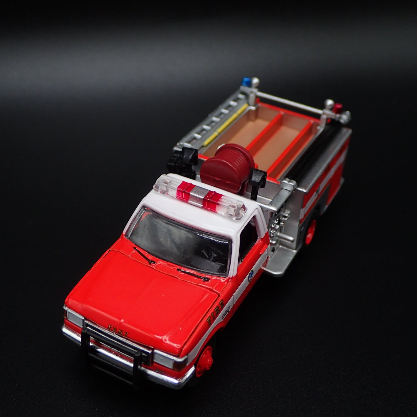 1987 87 FORD F350 MINI PUMPER FIRE TRUCK FDNY NYC 1:64 SCALE DIECAST MODEL CAR