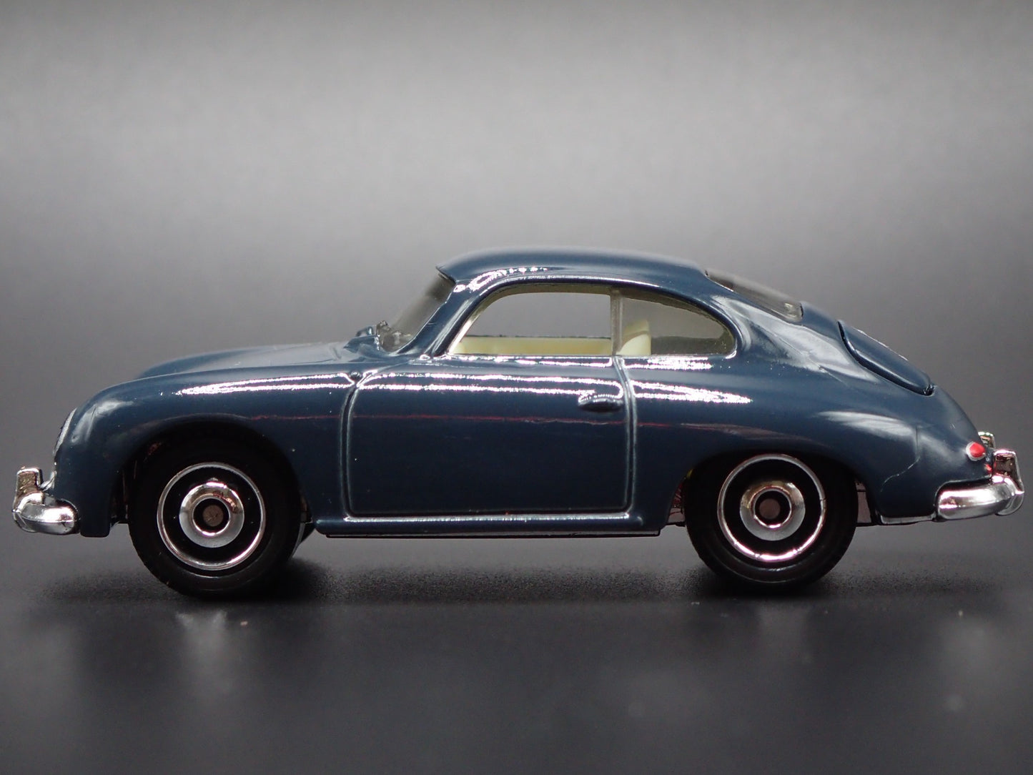 1948-1955 PORSCHE 356A BLUE 1:64 SCALE COLLECTIBLE DIORAMA DIECAST MODEL CAR