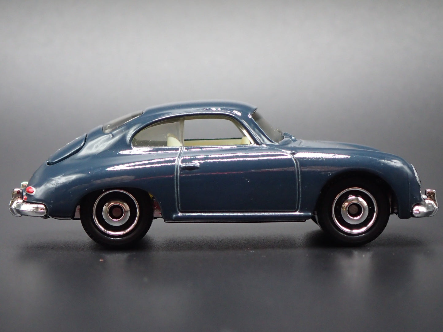 1948-1955 PORSCHE 356A BLUE 1:64 SCALE COLLECTIBLE DIORAMA DIECAST MODEL CAR