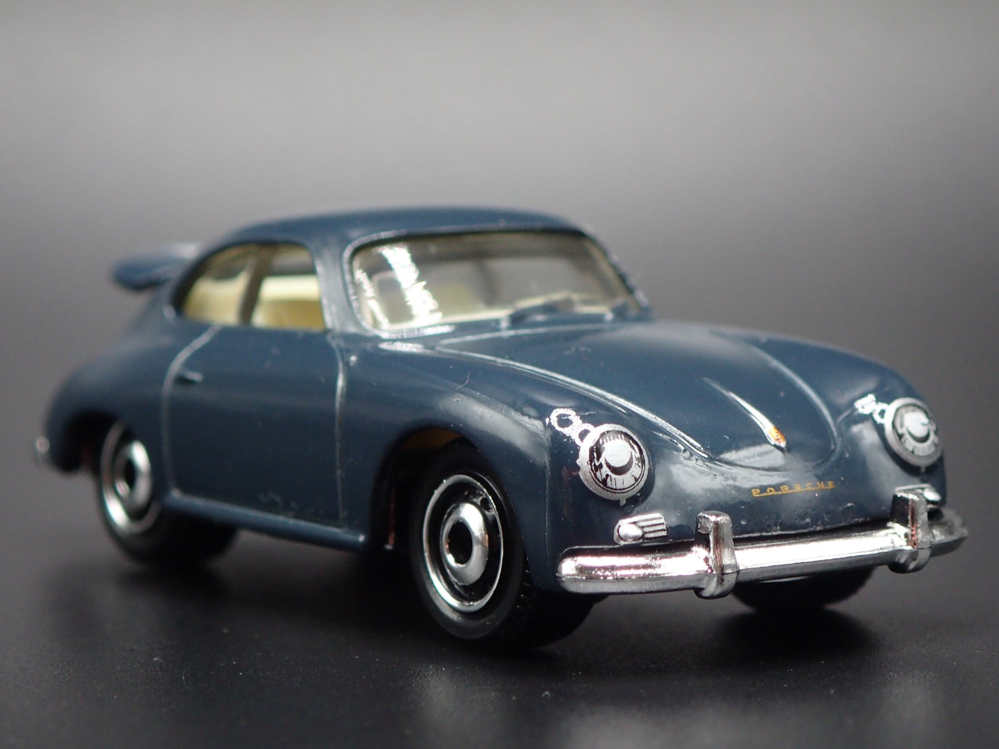 1948-1955 PORSCHE 356A BLUE 1:64 SCALE COLLECTIBLE DIORAMA DIECAST MODEL CAR