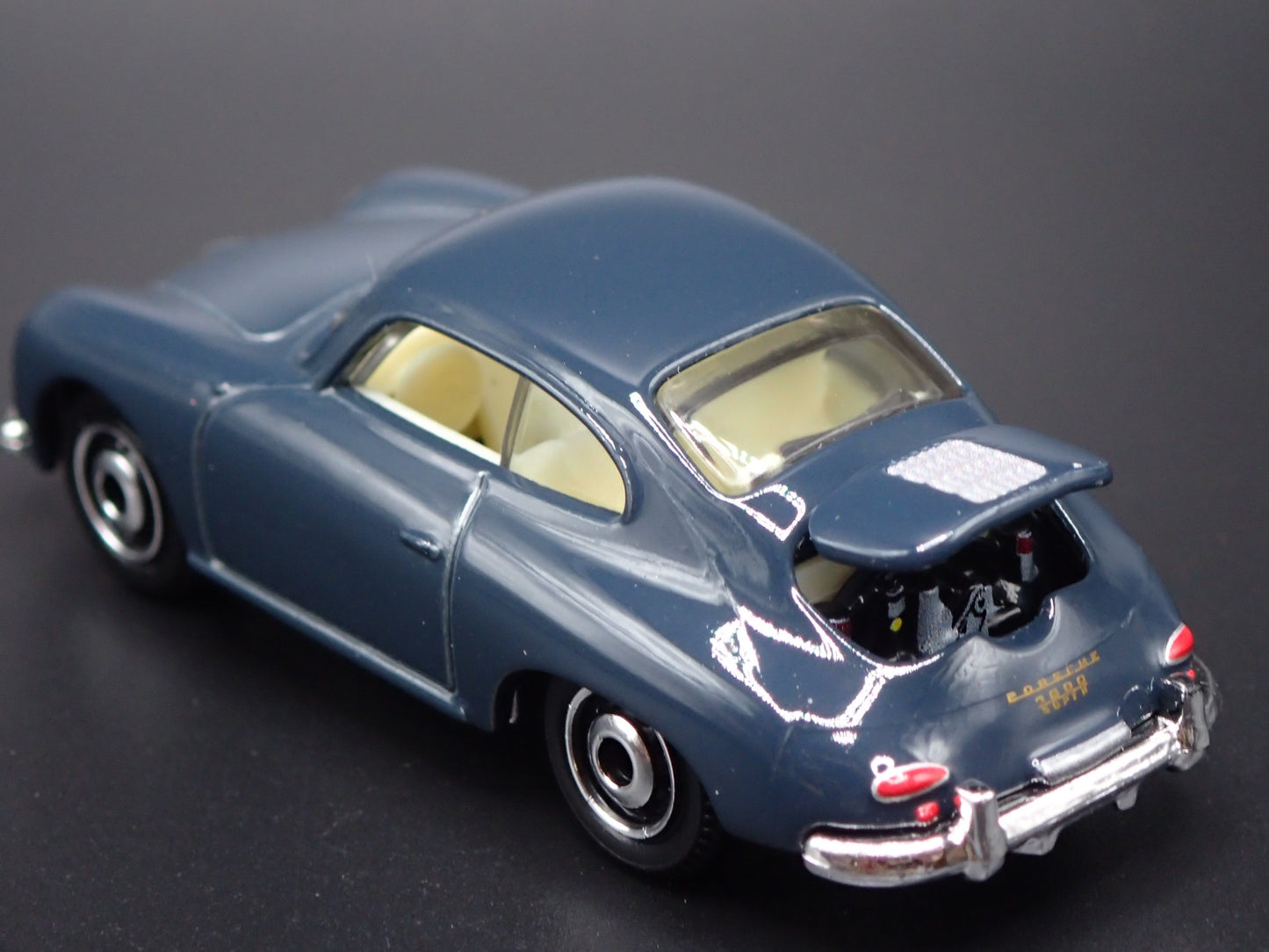 1948-1955 PORSCHE 356A BLUE 1:64 SCALE COLLECTIBLE DIORAMA DIECAST MODEL CAR