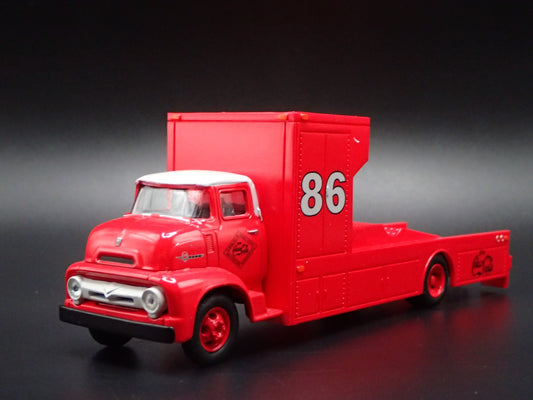 1956 56 FORD COE FLATBED CAR HAULER TRUCK COKE 1:64 SCALE DIECAST MODEL CAR