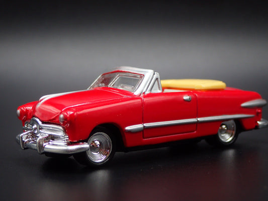 1949-1951 FORD SHOE BOX CLUB COUPE CONVERTIBLE RED 1:64 SCALE DIECAST MODEL CAR