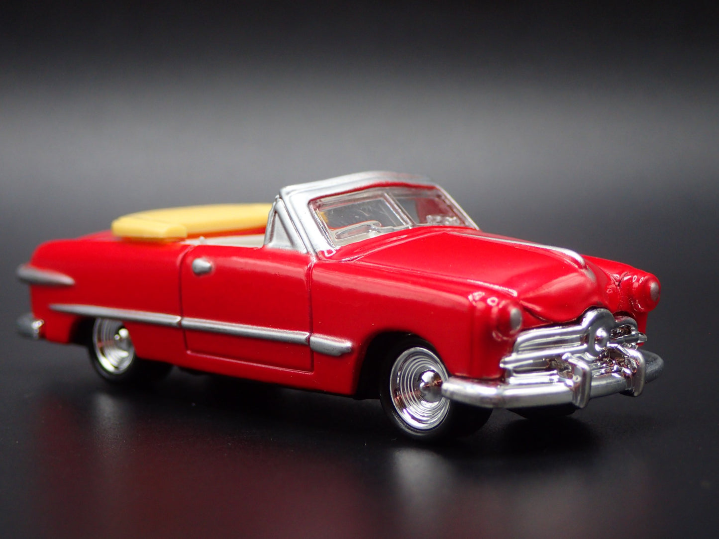 1949-1951 FORD SHOE BOX CLUB COUPE CONVERTIBLE RED 1:64 SCALE DIECAST MODEL CAR