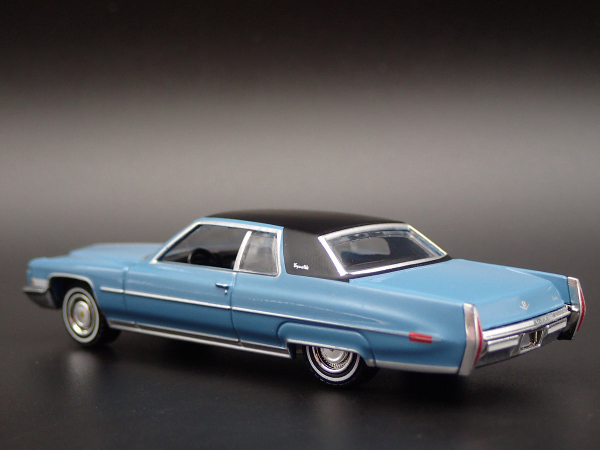 1972 72 CADILLAC CADDY COUPE DEVILLE RARE 1:64 SCALE DIORAMA DIECAST MODEL CAR-Burning Rubber Toy Company