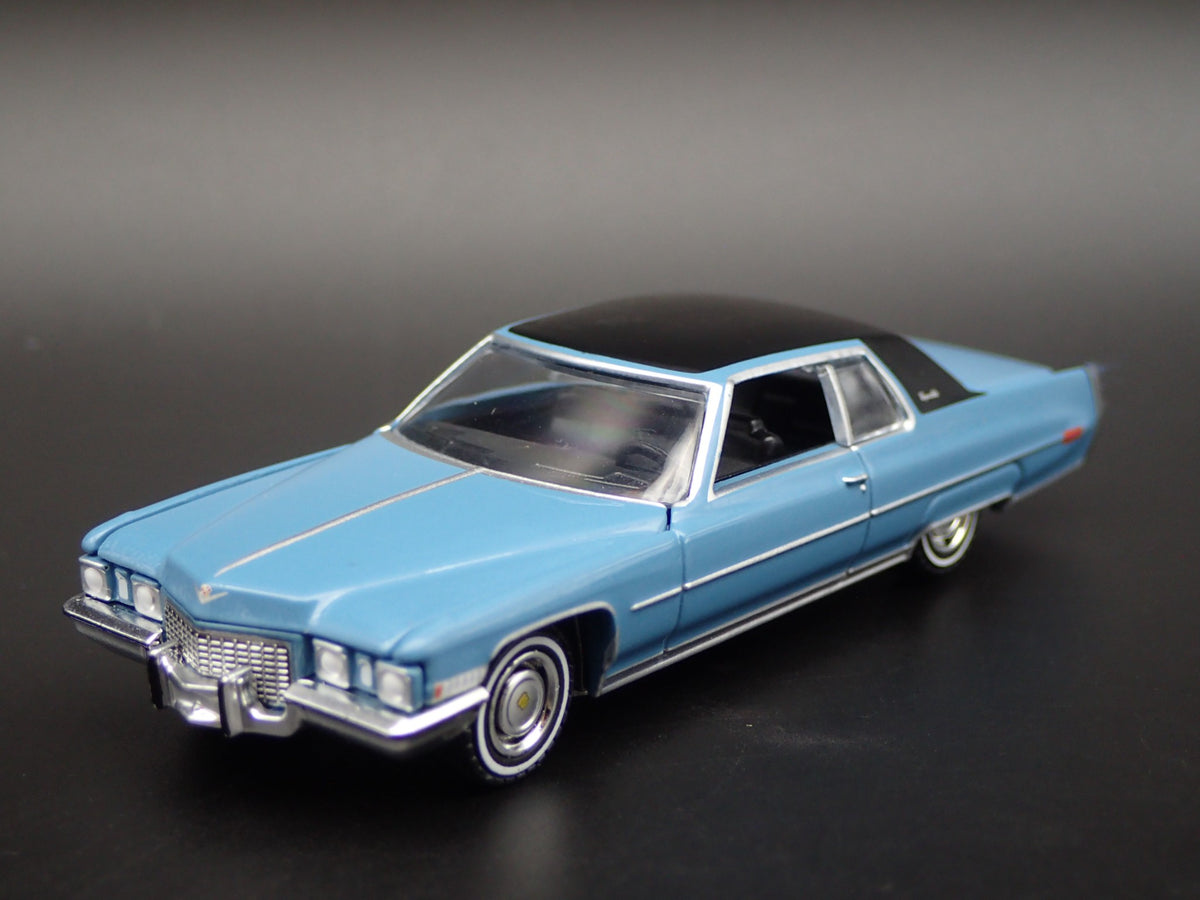 1972 72 CADILLAC CADDY COUPE DEVILLE RARE 1:64 SCALE DIORAMA DIECAST MODEL CAR-Burning Rubber Toy Company