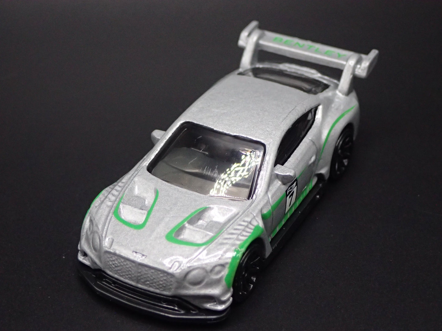 2018-2024 BENTLEY CONTINENTAL GT3 SILVER 1:64 SCALE DIORAMA DIECAST MODEL CAR