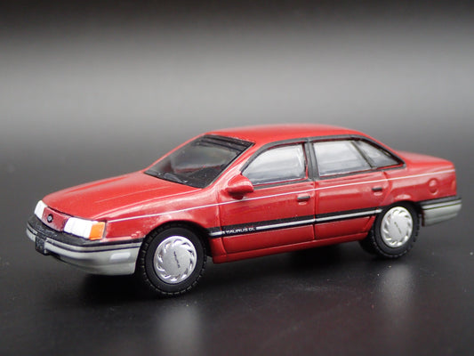 1989 89 FORD TAURUS RED RARE 1:64 SCALE COLLECTIBLE DIORAMA DIECAST MODEL CAR