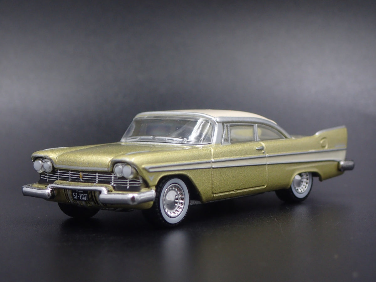 1957 57 PLYMOUTH BELVEDERE TULSARAMA RARE 1/64 SCALE DIORAMA DIECAST MODEL CAR-Burning Rubber Toy Company