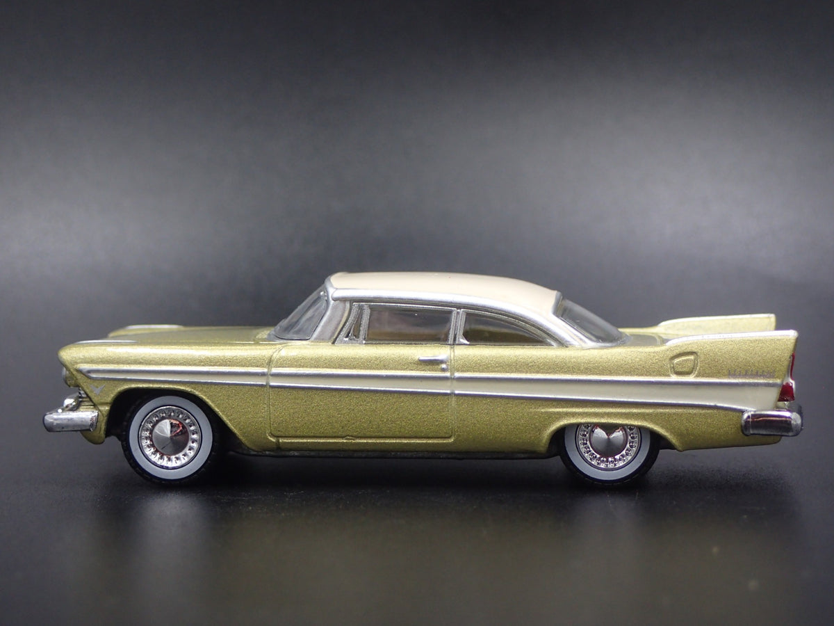 1957 57 PLYMOUTH BELVEDERE TULSARAMA RARE 1/64 SCALE DIORAMA DIECAST MODEL CAR-Burning Rubber Toy Company