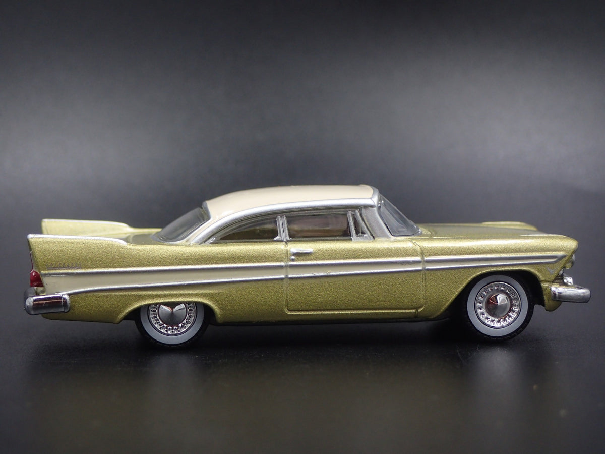 1957 57 PLYMOUTH BELVEDERE TULSARAMA RARE 1/64 SCALE DIORAMA DIECAST MODEL CAR-Burning Rubber Toy Company