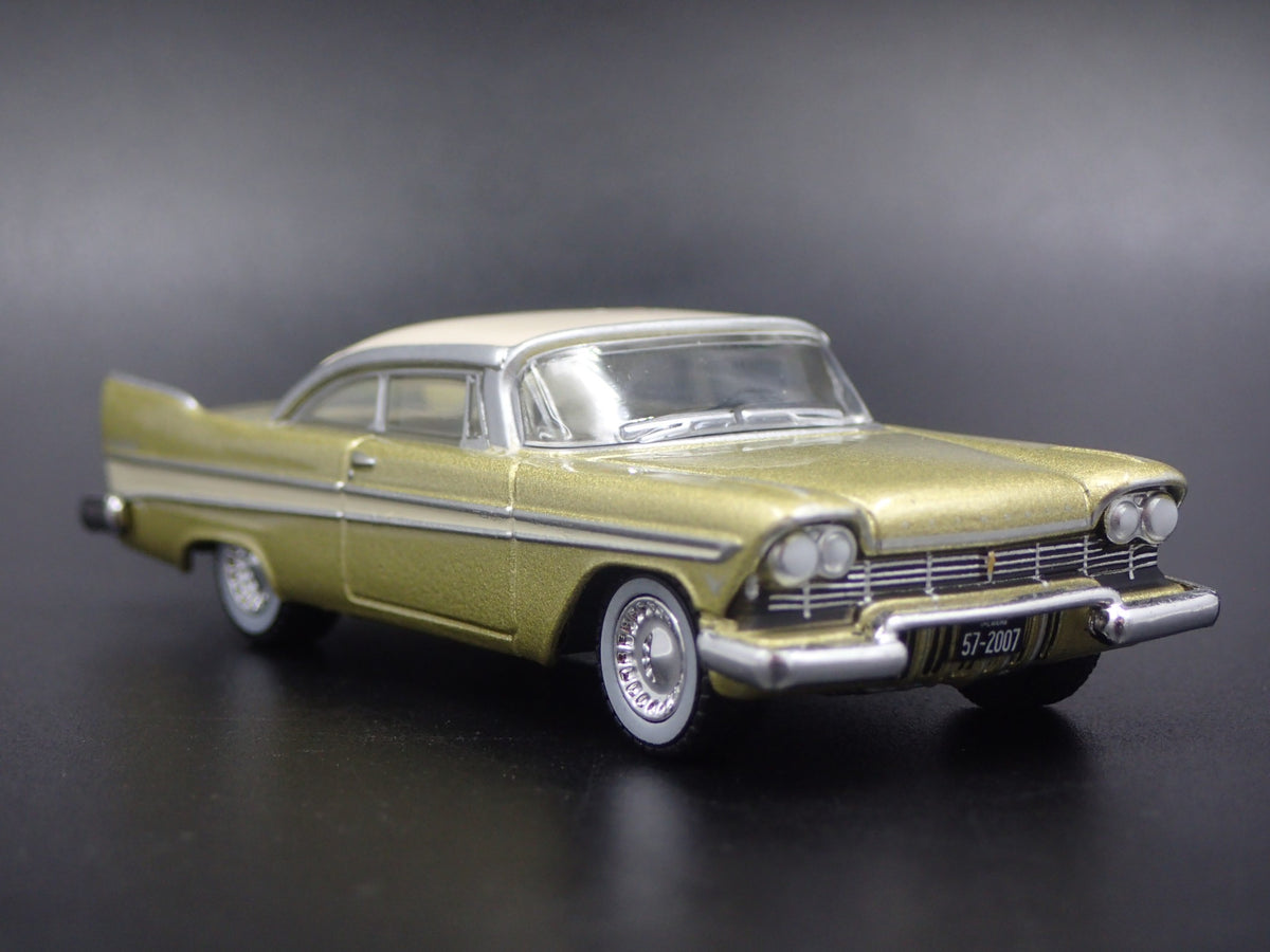 1957 57 PLYMOUTH BELVEDERE TULSARAMA RARE 1/64 SCALE DIORAMA DIECAST MODEL CAR-Burning Rubber Toy Company