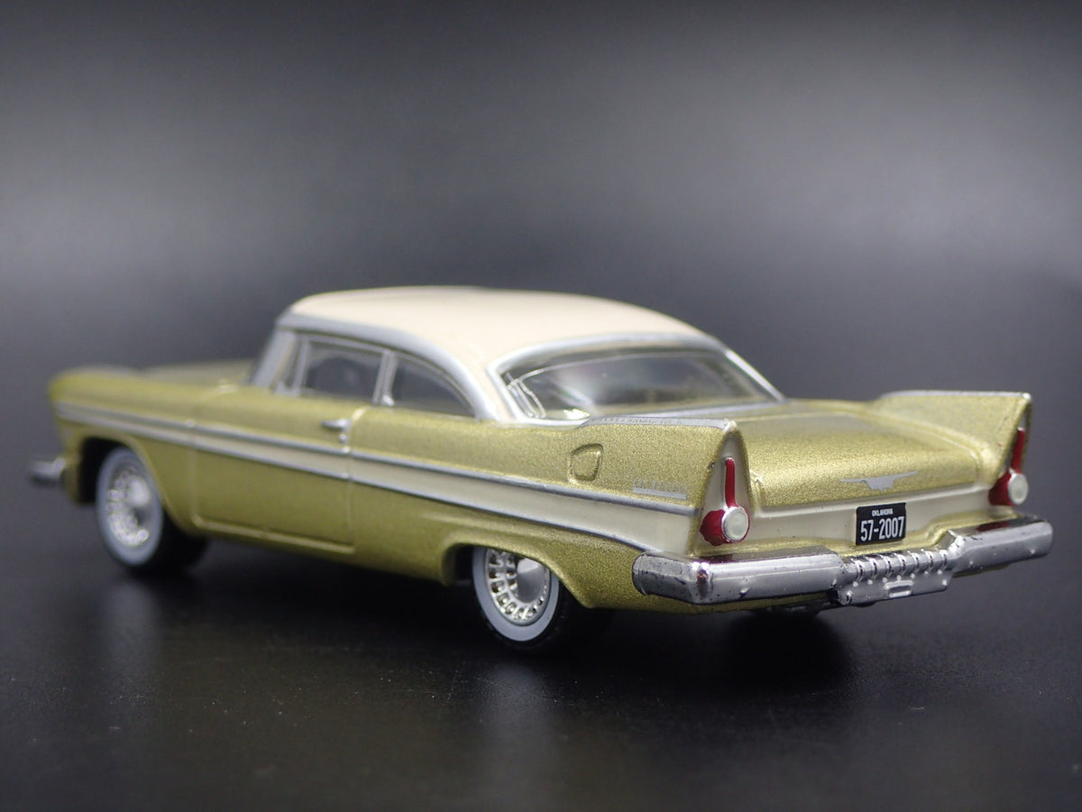 1957 57 PLYMOUTH BELVEDERE TULSARAMA RARE 1/64 SCALE DIORAMA DIECAST MODEL CAR-Burning Rubber Toy Company