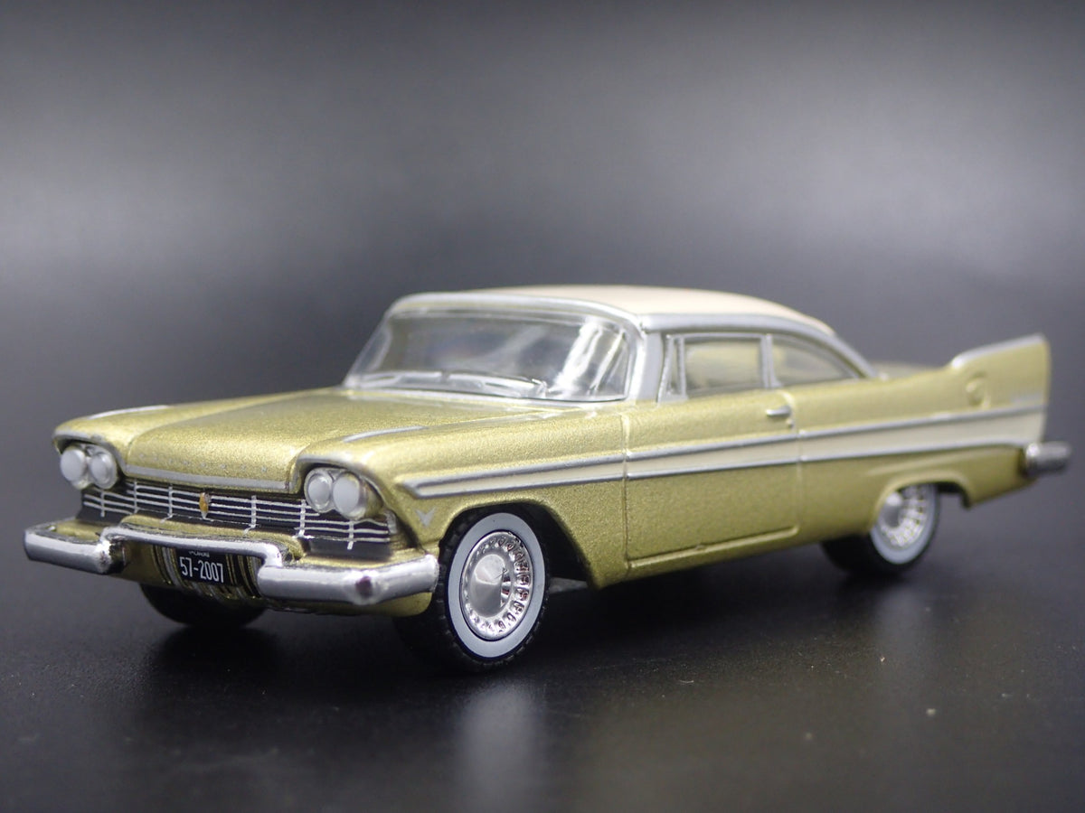 1957 57 PLYMOUTH BELVEDERE TULSARAMA RARE 1/64 SCALE DIORAMA DIECAST MODEL CAR-Burning Rubber Toy Company