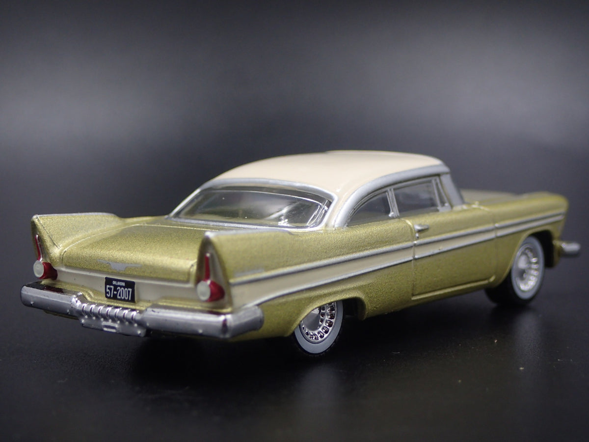1957 57 PLYMOUTH BELVEDERE TULSARAMA RARE 1/64 SCALE DIORAMA DIECAST MODEL CAR-Burning Rubber Toy Company