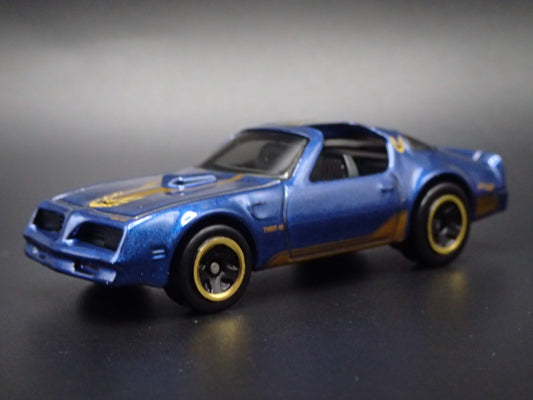 1977 77 PONTIAC FIREBIRD HOT BIRD BLUE 1:64 SCALE COLLECTIBLE DIECAST MODEL CAR