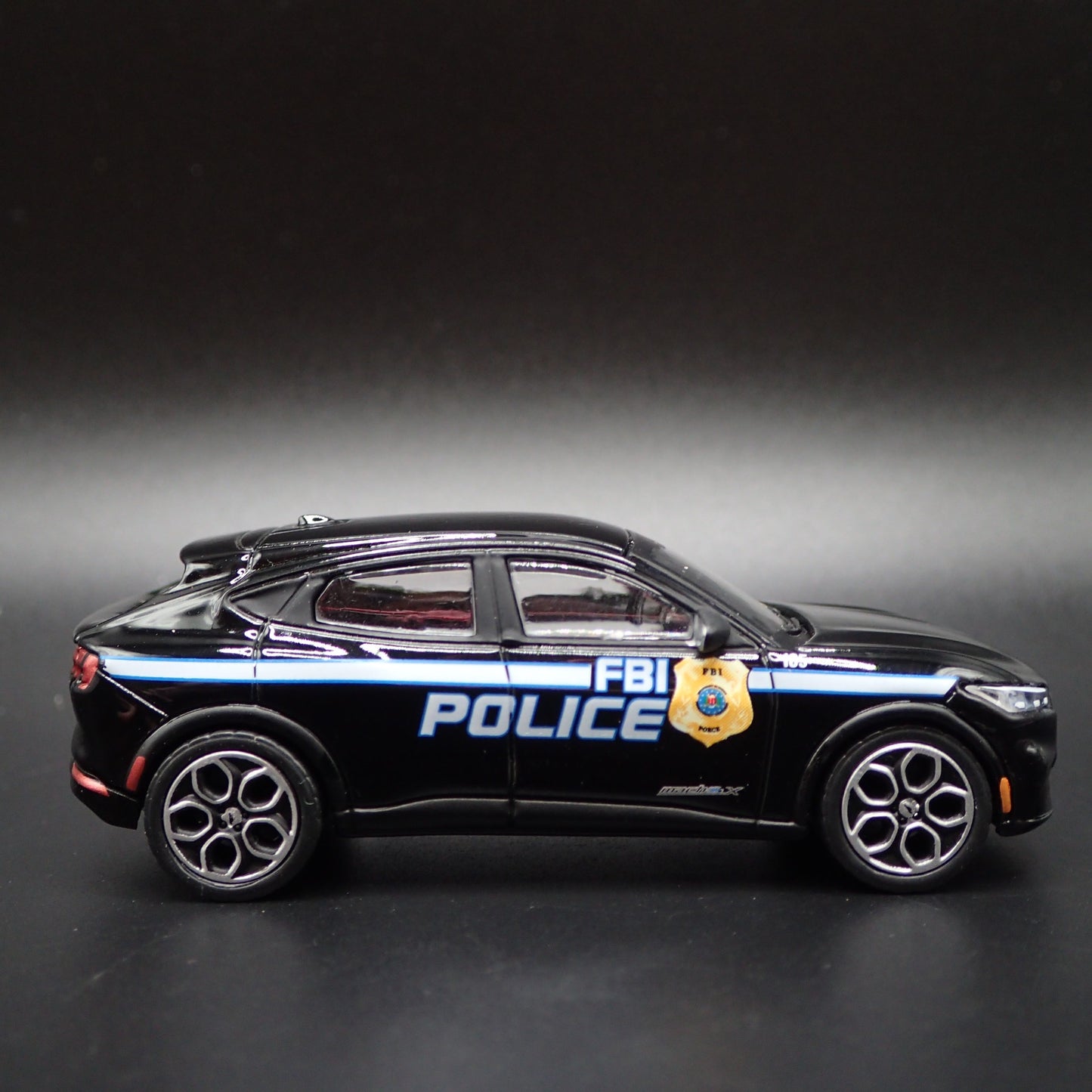 2022 FORD MUSTANG MACH E  FBI WASHINGTON, DC POLICE 1:64 SCALE DIECAST MODEL CAR