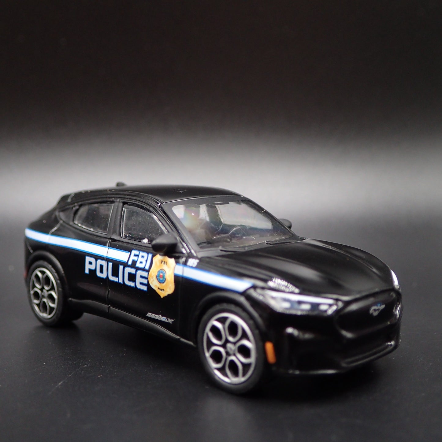 2022 FORD MUSTANG MACH E  FBI WASHINGTON, DC POLICE 1:64 SCALE DIECAST MODEL CAR