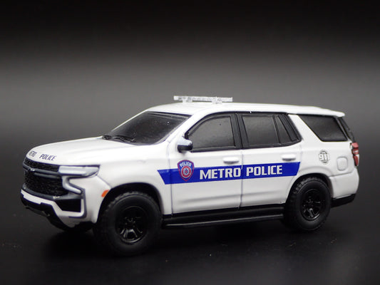2021 CHEVROLET TAHOE PURSUIT HOUSTON METRO POLICE 1:64 SCALE DIECAST MODEL CAR