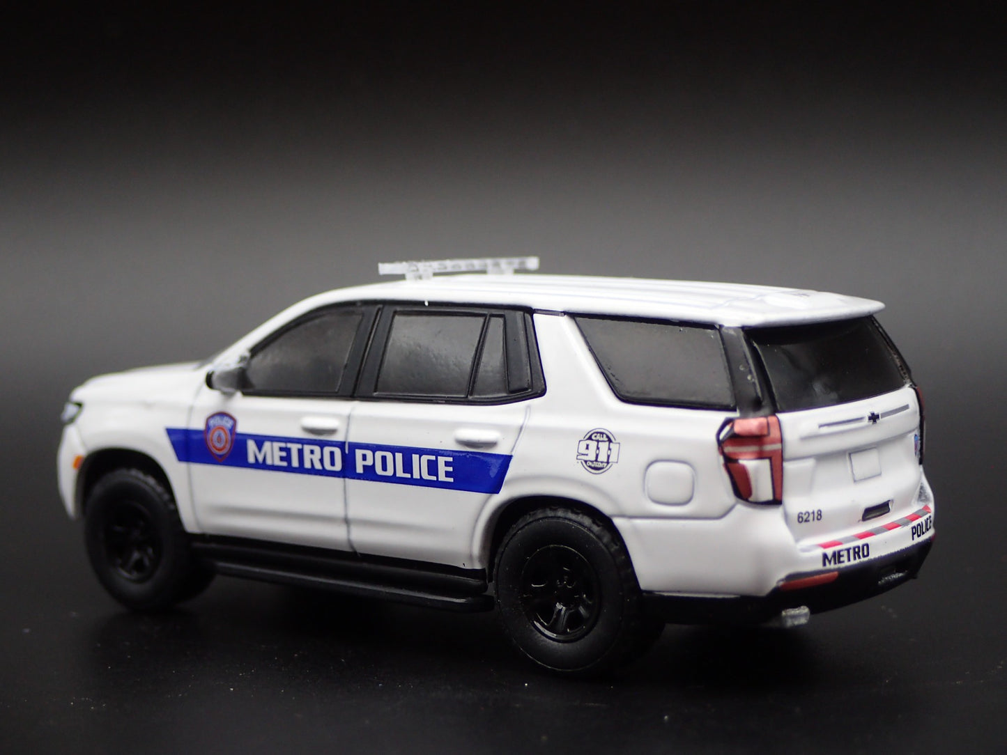2021 CHEVROLET TAHOE PURSUIT HOUSTON METRO POLICE 1:64 SCALE DIECAST MODEL CAR