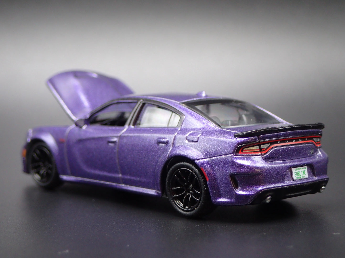 2011-2023 DODGE CHARGER RT SCAT PACK SWINGER PLUM 1:64 SCALE DIECAST MODEL CAR