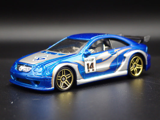 MERCEDES-BENZ CLK DTM BLUE 1:64 SCALE COLLECTIBLE DIORAMA DIECAST MODEL CAR