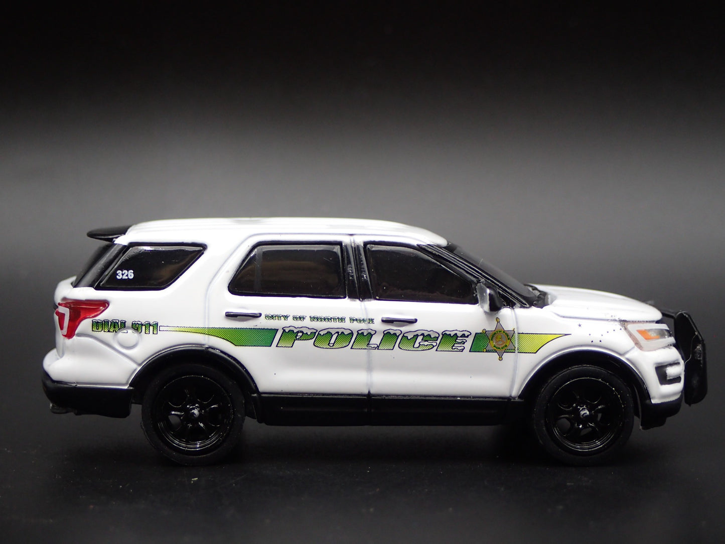 2017 FORD EXPLORER INTERCEPTOR NORTH POLE AK POLICE 1:64 SCALE DIECAST MODEL CAR