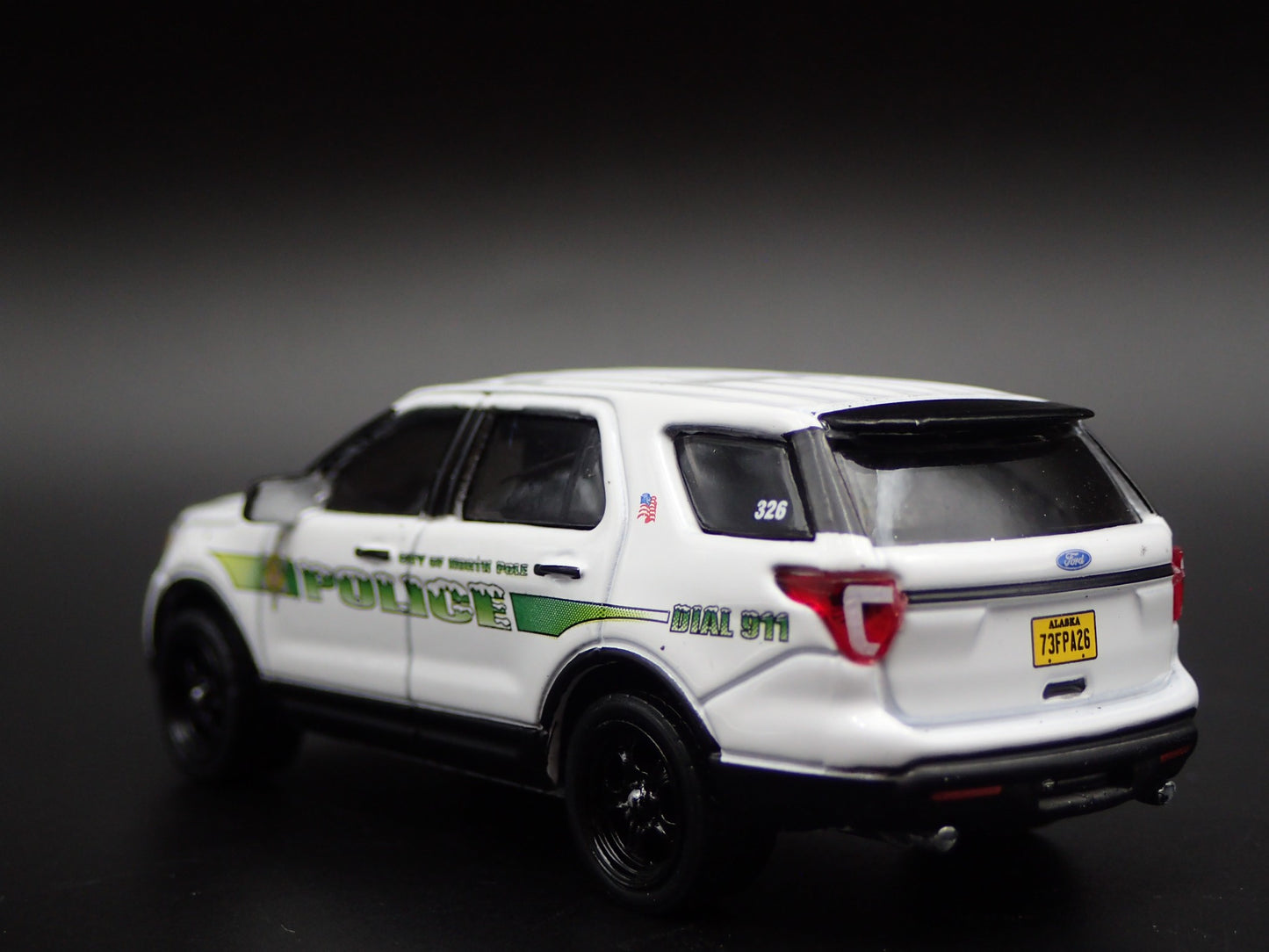 2017 FORD EXPLORER INTERCEPTOR NORTH POLE AK POLICE 1:64 SCALE DIECAST MODEL CAR