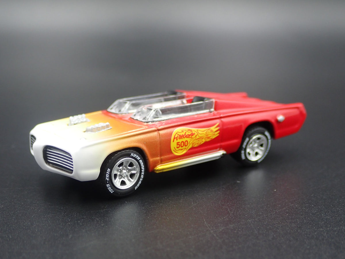 GEORGE BARRIS 1966 PLYMOUTH CUDA FIREBALL 500 RARE 1/64 SCALE DIECAST MODEL CAR-Burning Rubber Toy Company